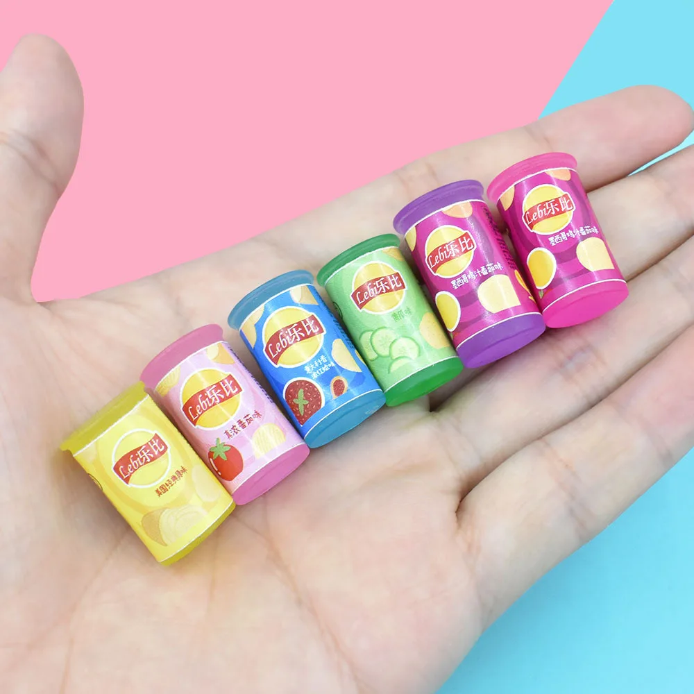 

Мини-Имитация картофельных чипсов 1/12, миниатюрный кукольный домик, супермаркет, еда, закуски для кукол, кухонные игрушки, аксессуары, 10 шт.