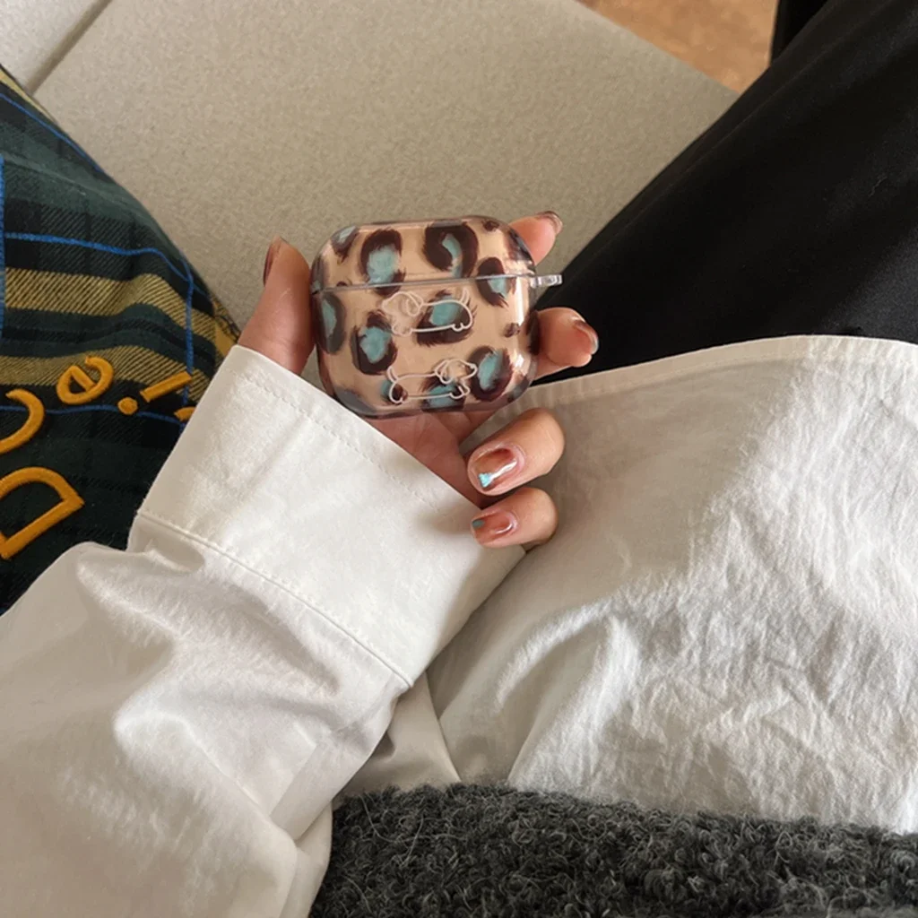 Сине-коричневый чехол для наушников AirPods 1/2/3/4 Pro 2