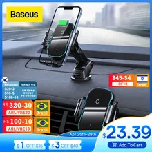 Baseus Car Phone Holder 15W QI Wireless Charger for iPhone 11 Xiaomi Samsung  Car Mount Infrared Fast Wireless Charging Charger