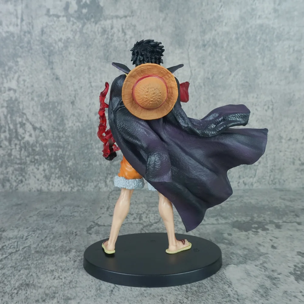 Фото 17 см аниме One Piece Luffy фигурка Kaidou Дуэль голова меняющая Обезьяна D. Игрушечная модель Luffy, подарок, стоящая позиция, Коллекционная ПВХ №4