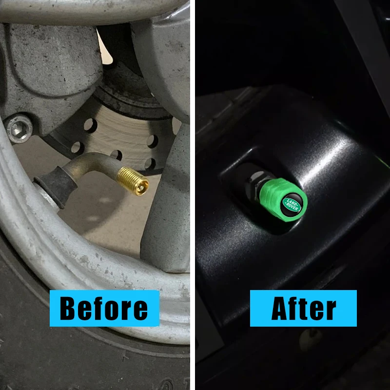 Автомобильные клапаны для шин светящиеся в темноте флуоресцентные колесные Land