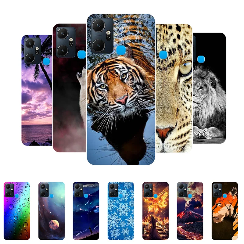 

for Infinix Smart 6 Plus Case Soft Silicone Cartoon Case for Infinix Smart 6 Plus Cover X6823 Funda 6.82"Smart 6Plus Phone Case