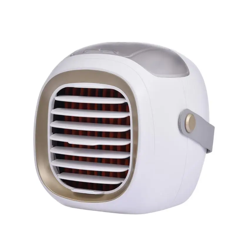 

Summer Mini Cooling Fan Portable Air Conditioner Fan USB Space Cooler Humidifying Fan Quiet 3 Speed Humidifying Fan Camper Air