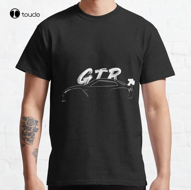 

Классическая хлопковая Футболка Gtr R35 Jdm