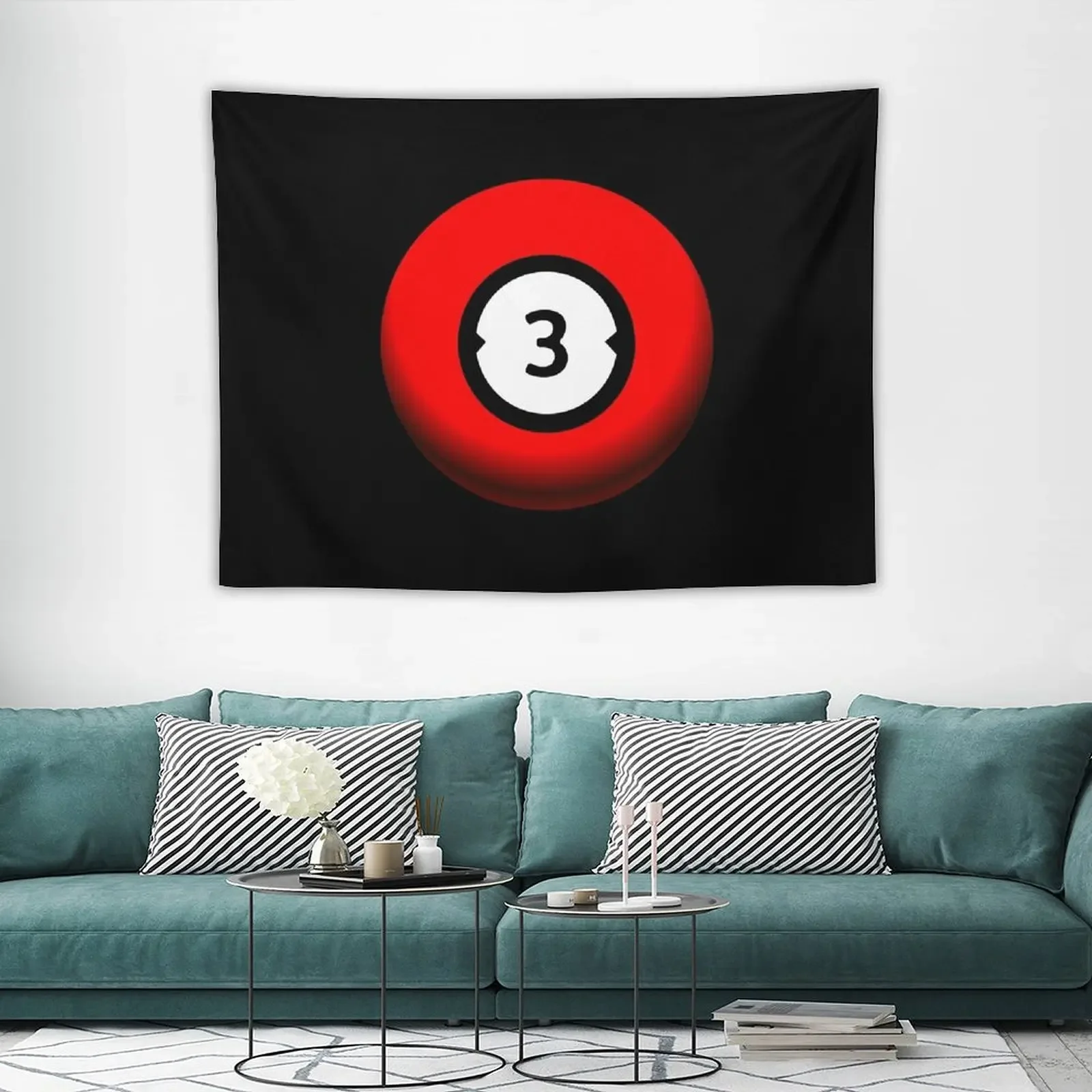 Бильярдный шар три гобелены украшение для спальни эстетический Декор комнаты