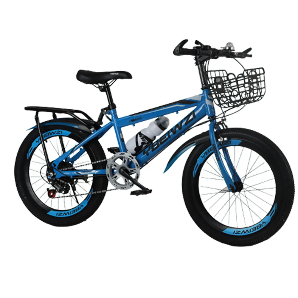 

18/20/22 Inches Children'S Bicycle Single Speed With A Basket Bike Adjustable Handlebars Suitable For Over 8 Years Old