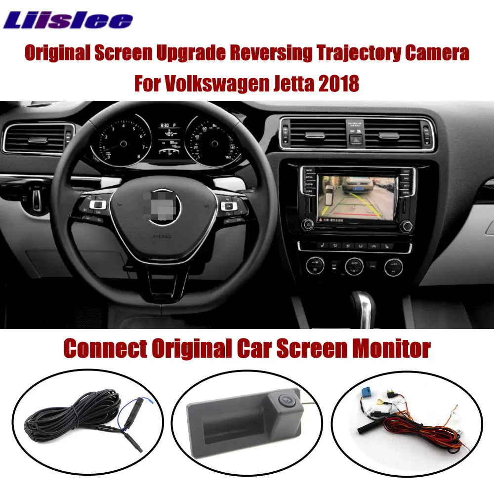 

Car Rearview Camera For VW Jetta 2018 2019 2020 Auto Dynamic Trajectory Parking Lines Original Screen Reverse HD CCD Accessories