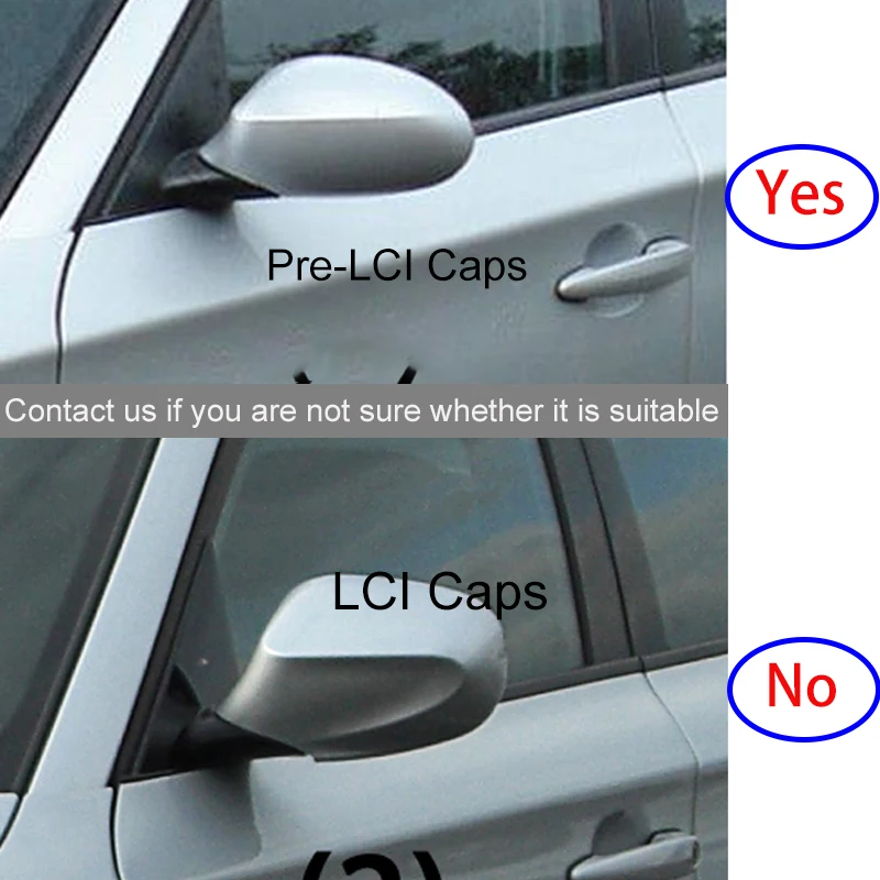 Черные глянцевые колпачки для зеркала заднего вида из АБС-пластика BMW 3 серии E90 E91