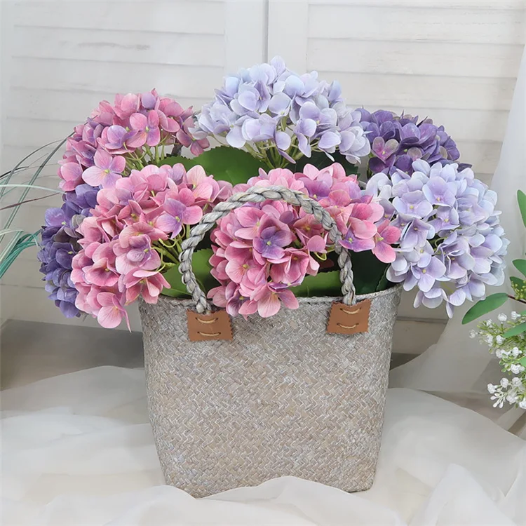 

3D printing Hydrangea single branch imitation flower home soft decoration wedding photography decoration fake flower