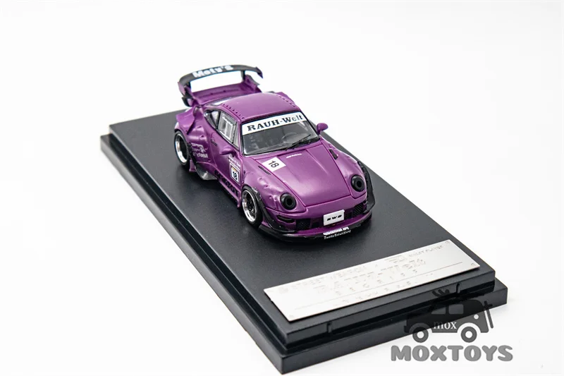 SW 1:64 RWB 993 Гоночная трасса Rotana / белый Limited 499 Литая под давлением модель автомобиля