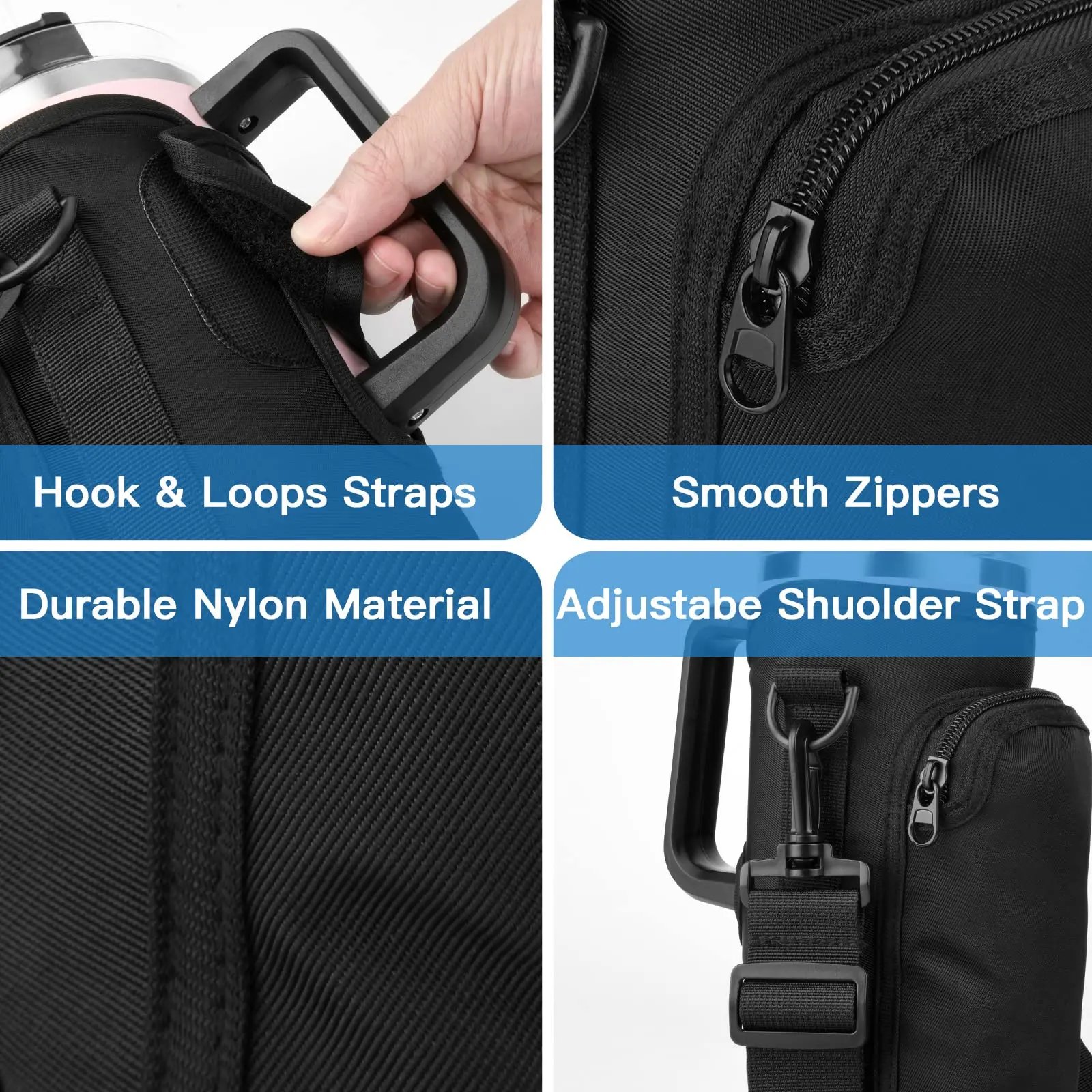 Держатель для бутылки с карманом телефона простой современный стакан Stanley