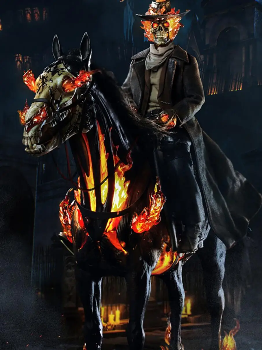 

Original Thunder Toys TD2023 1/6 Hell Ranger Skeleton Horse Original Ghost Rider Cowboy Soldier Action Figure