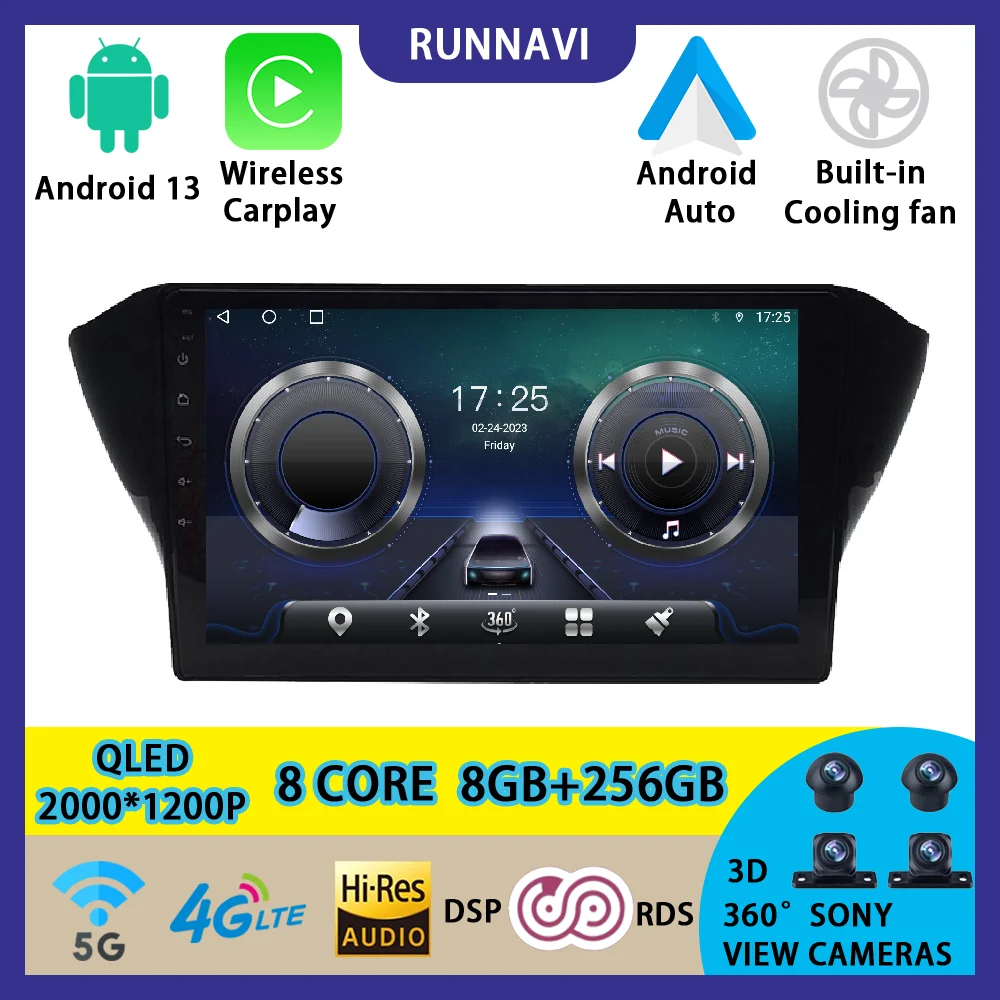 

Android 13 For Geely GS GL 2017-2018 Car Radio Stereo Multimedia Video Player Navigation GPS Wireless Carplay RDS DSP AUTO QLED