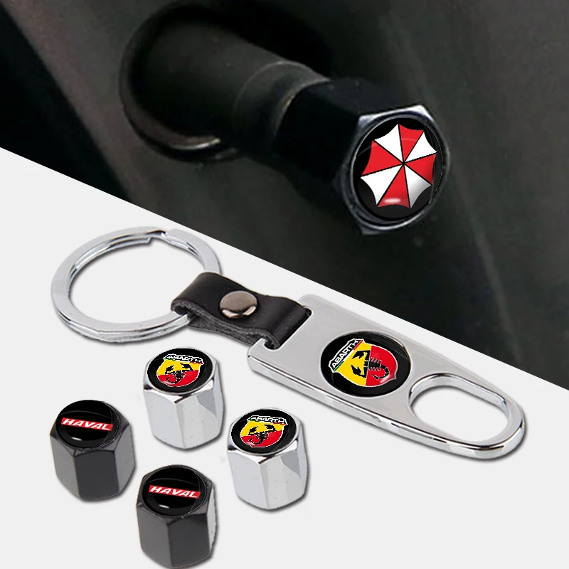 

Car Tire Valve Caps Wheels Air Stems with Wrench KeyChain Dustproof Cover for Volvo V50 Fh Truck S60 S40 Xc70 Xc60 Accessories