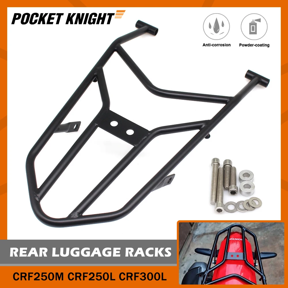 Motorcycle Luggage Rack Carrier Cargo For Honda CRF250L CRF300/Rally CRF 250L 300L CRF250M Rear Tail Box Holder Support Shelf