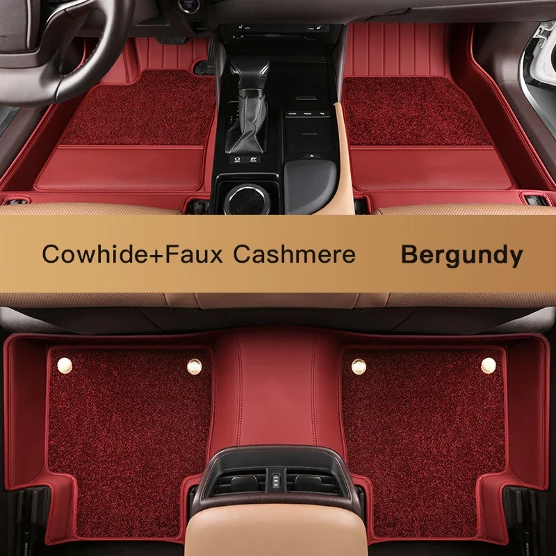 Изготовленный на заказ автомобильный коврик из воловьей кожи материал ECO rule-cha