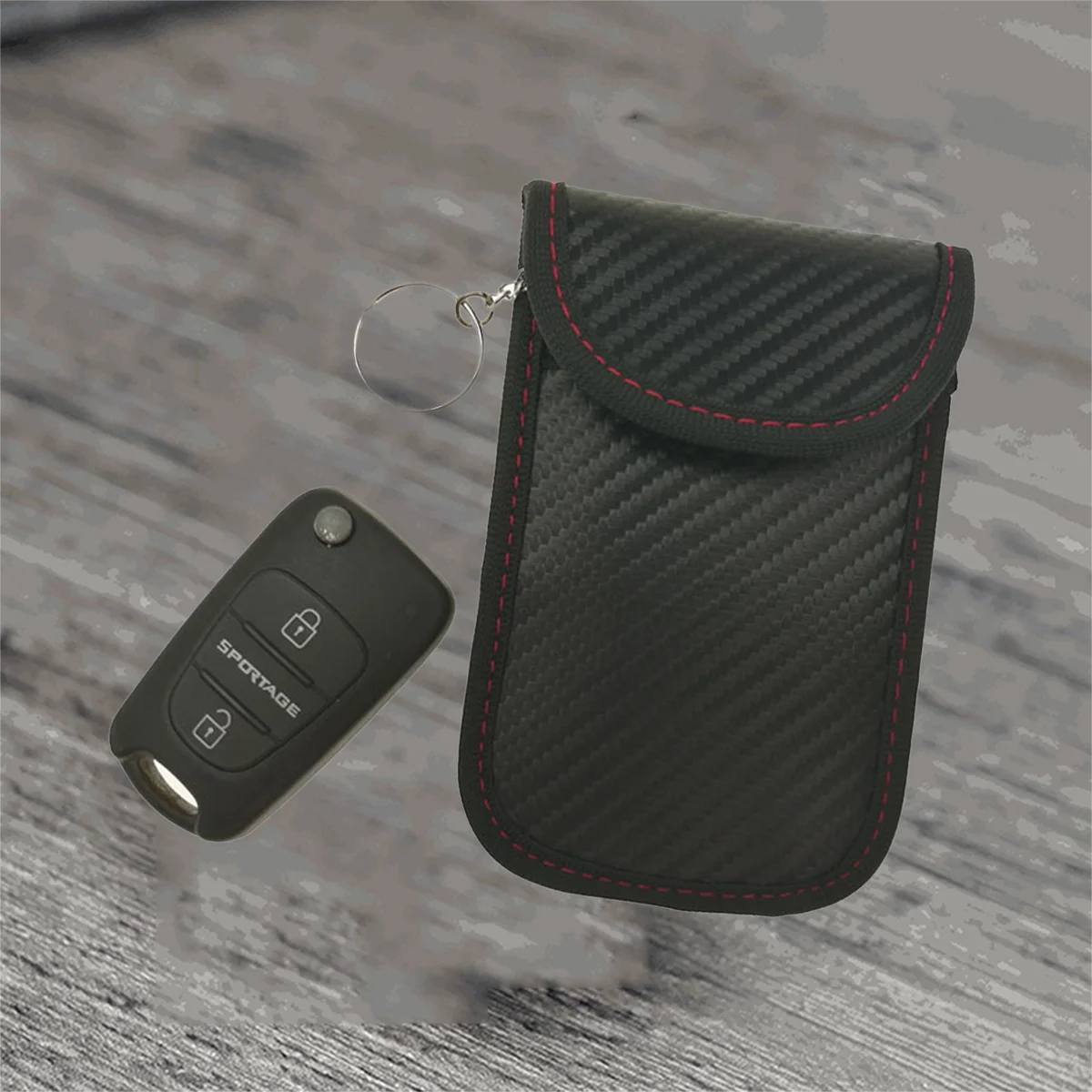 

Blocker Pouche Antimagnetic Anti-theft for Car Key Fob (Black)