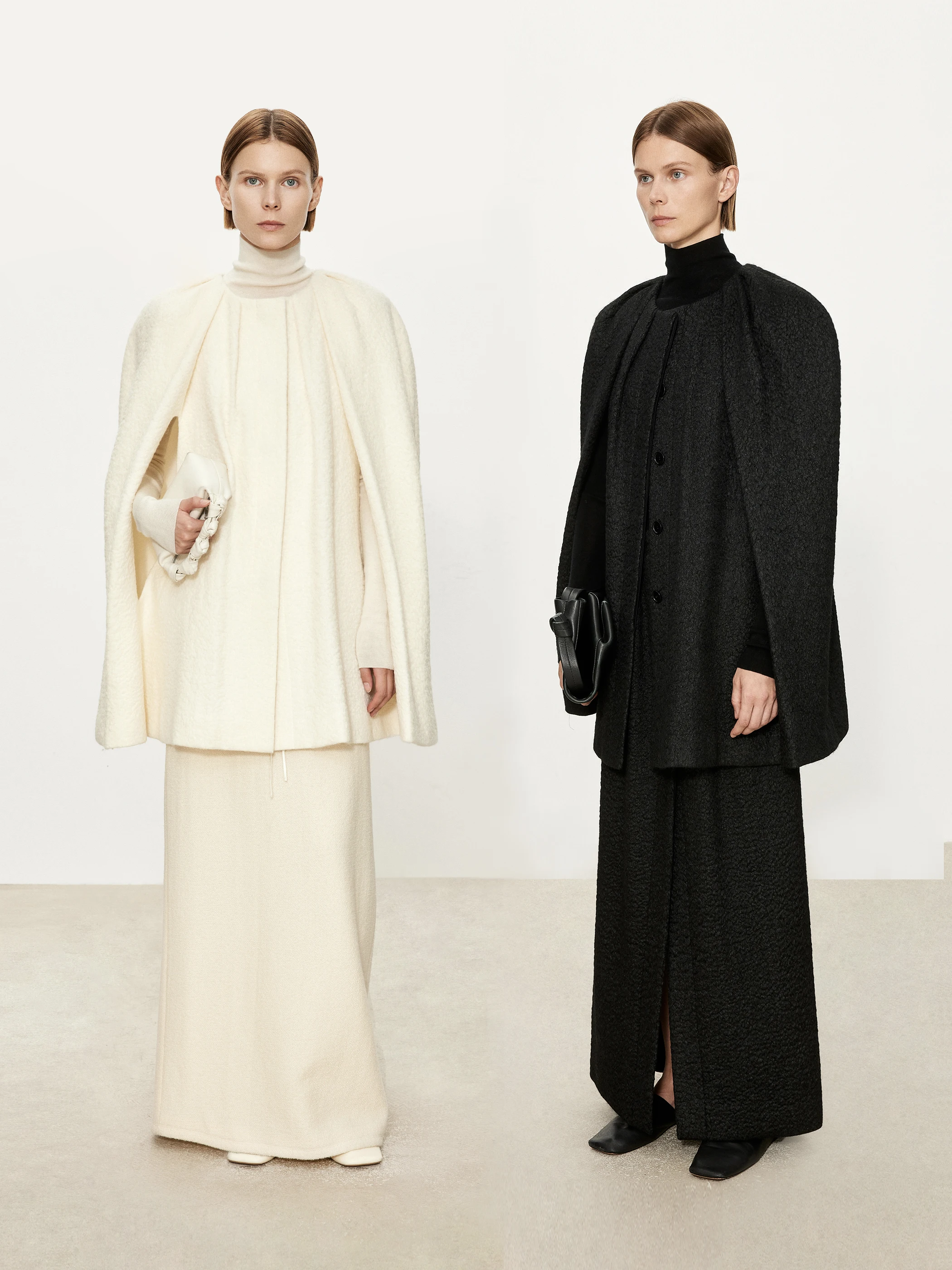 Chicjoc итальянское художественное трехмерное рельефное волнистое пальто-пончо в