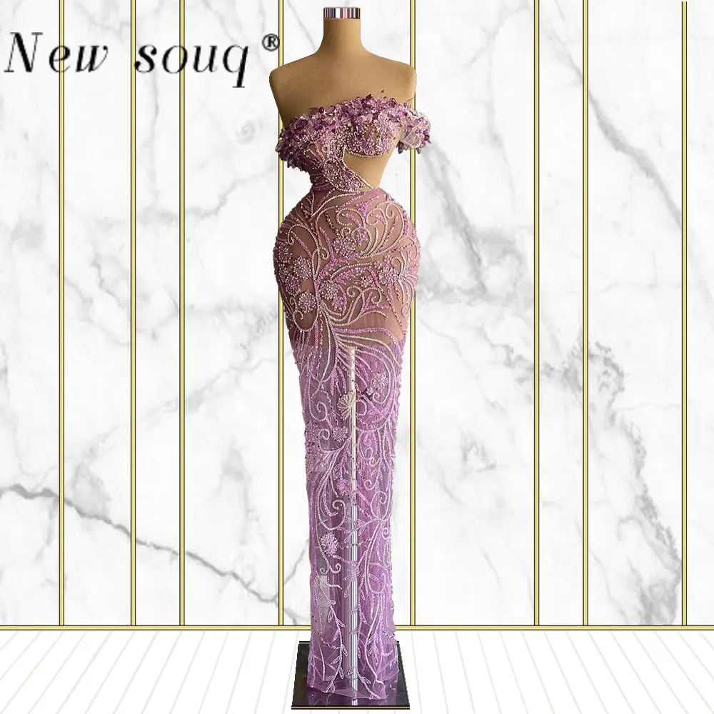 

Light Purple Strapless Long Evening Dresses for Women Party Sexy Illusion Mermaid Gowns Special Occasion Dresses Customized