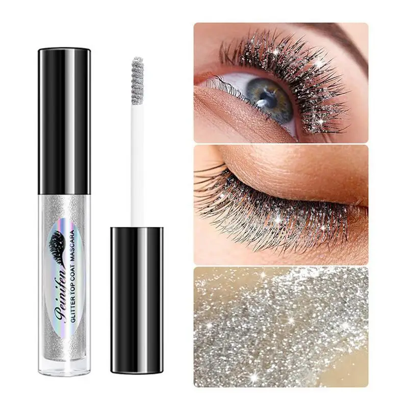 

Sparkly Mascara Waterproof Voluminous Lash Mascara For Makeup Long Lasting Shimmer Curling Multiplying Eye Diamond Makeup Gloss
