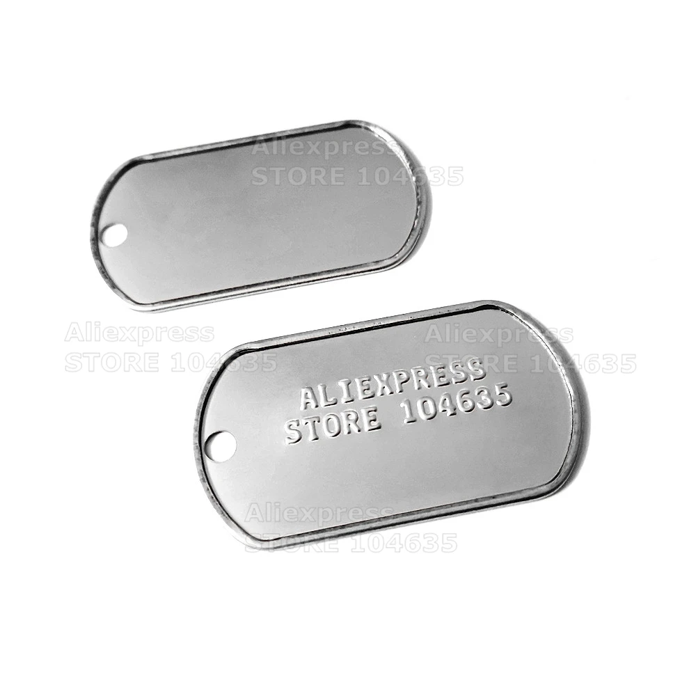 Чистая бирка для собак из нержавеющей стали военная идентификационная домашних