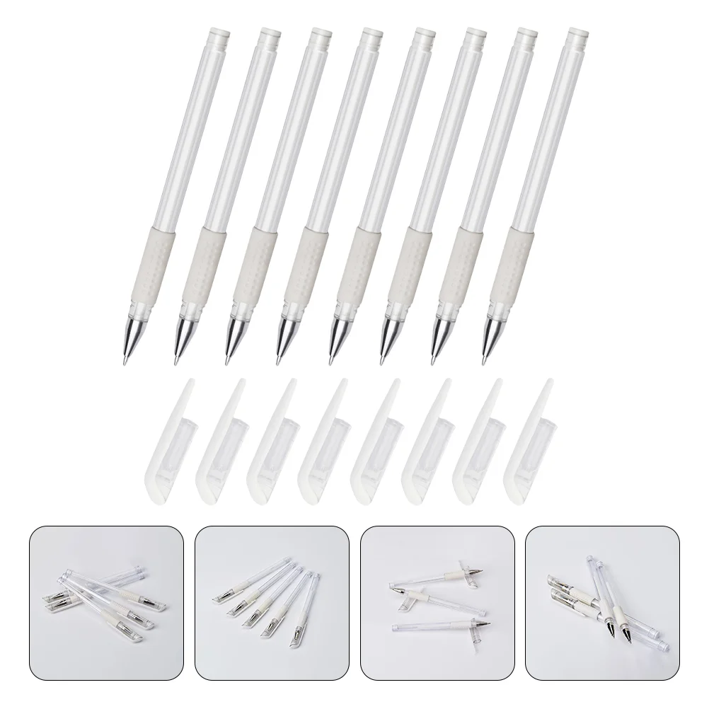 

8pcs Tattooing Pen Supplies Delicate Professional Skin Marking Pens Point Locating Tools for Salon Use