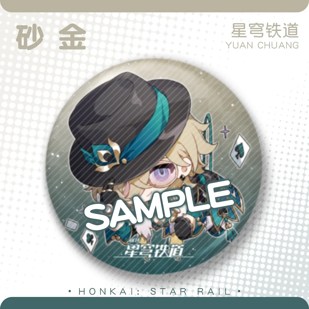 2024 Аниме игра Honkai: Star Rail Laser Baji Badge Robin Sunday Aventurine Mikhail Firefly Acheron Sparkle брошь на