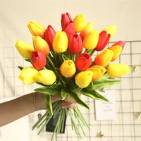 5pcslot artificial tulips flower real touch fake flowers for home table arrangement decorations wedding bridal flower bouquet