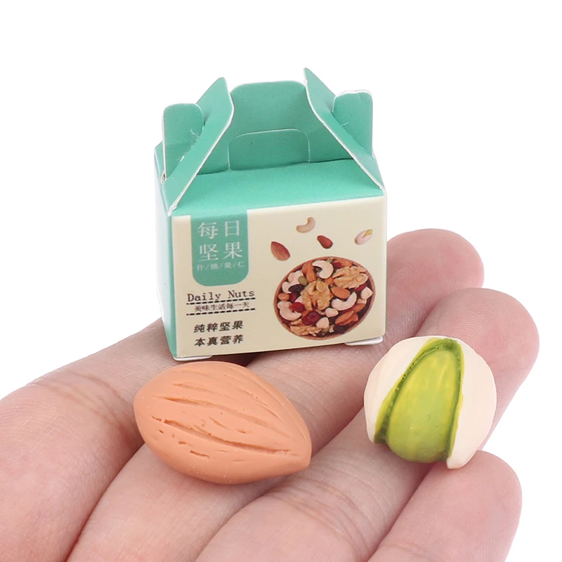 

Dollhouse Miniature Supermarket Store Kitchen Nuts Gift Box Model Food Accessories For Doll House Decor Kids Toys Gift