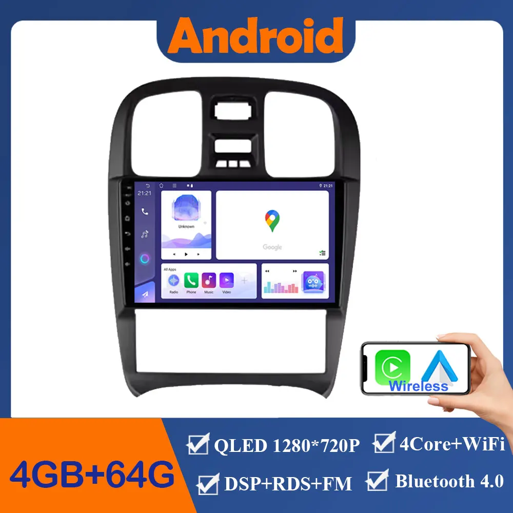

Автомагнитола на Android 13, мультимедийный видеоплеер с GPS-навигацией для Hyundai Sonata EF 2001-2012, автомагнитола Carplay без dvd, 2din