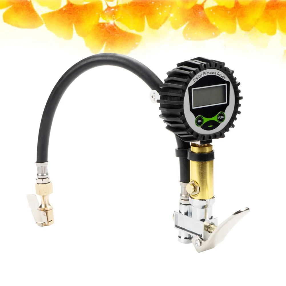 

60PSI Digital Pressure Gauge Heavy Duty Tire Air Pressure Gauge(Silver)