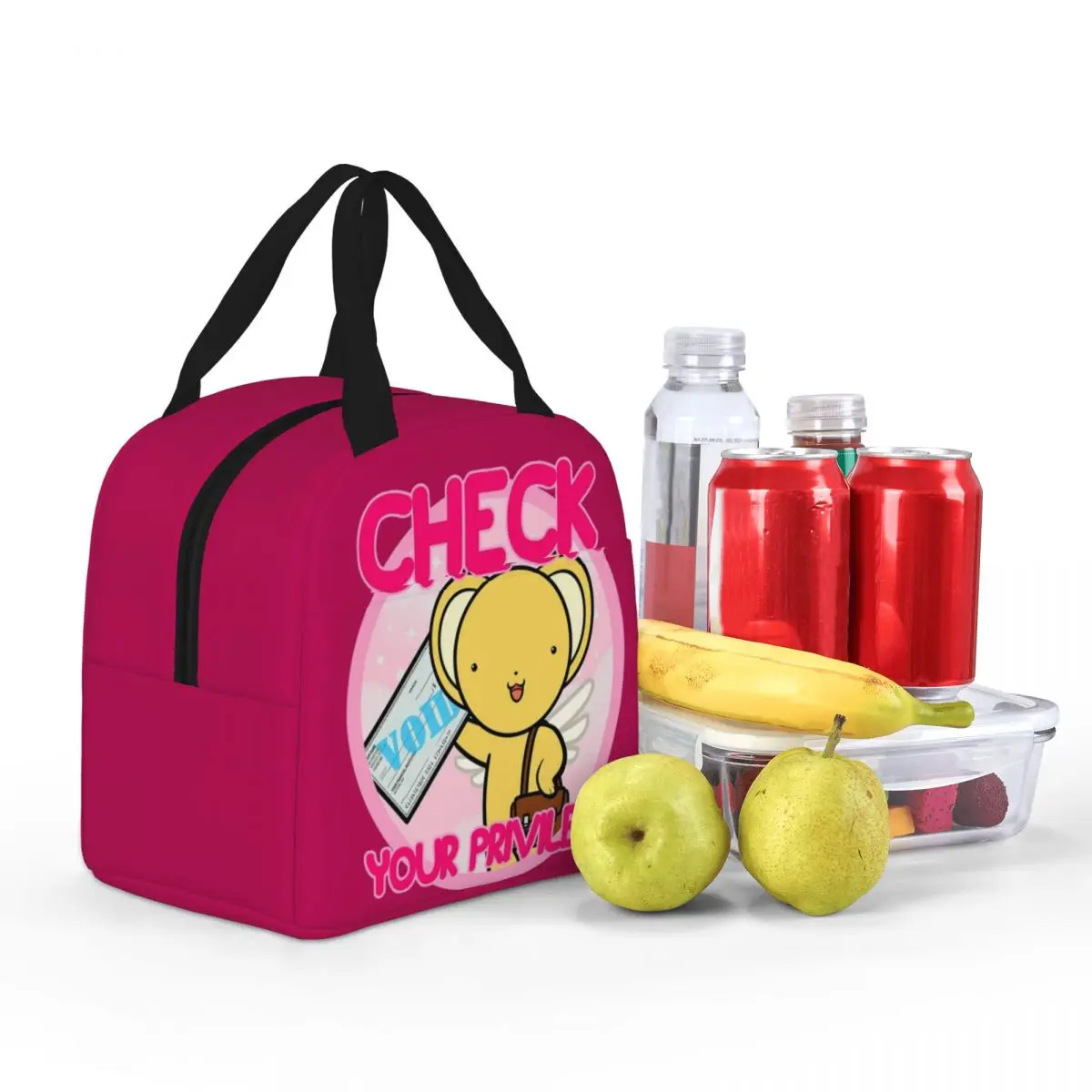 Брелок Cardcaptor Sakura Kero говорит что проверили изолированная сумка для ланча