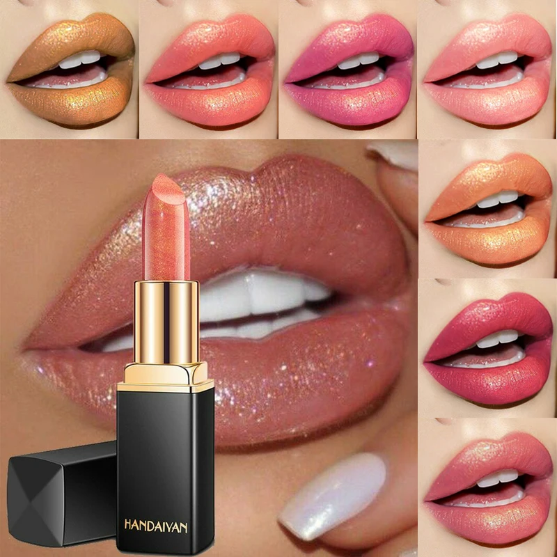 

9 Colors Mermaid Glitter Matte Lipstick Waterproof Shimmer Nude Lipsticks Long Lasting Sexy Lip Stick Pigment Makeup Cosmetic