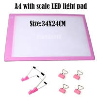 new a4 34x24cm size drawing tablet led light pad tablet diamond painting eye protection bright copy board diamond embroidery art