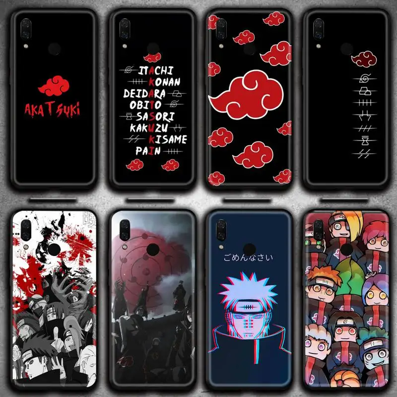 

Naruto Akatsuki LOGO Phone Case for Huawei Y6P Y8S Y8P Y5II Y5 Y6 2019 P Smart Prime Pro