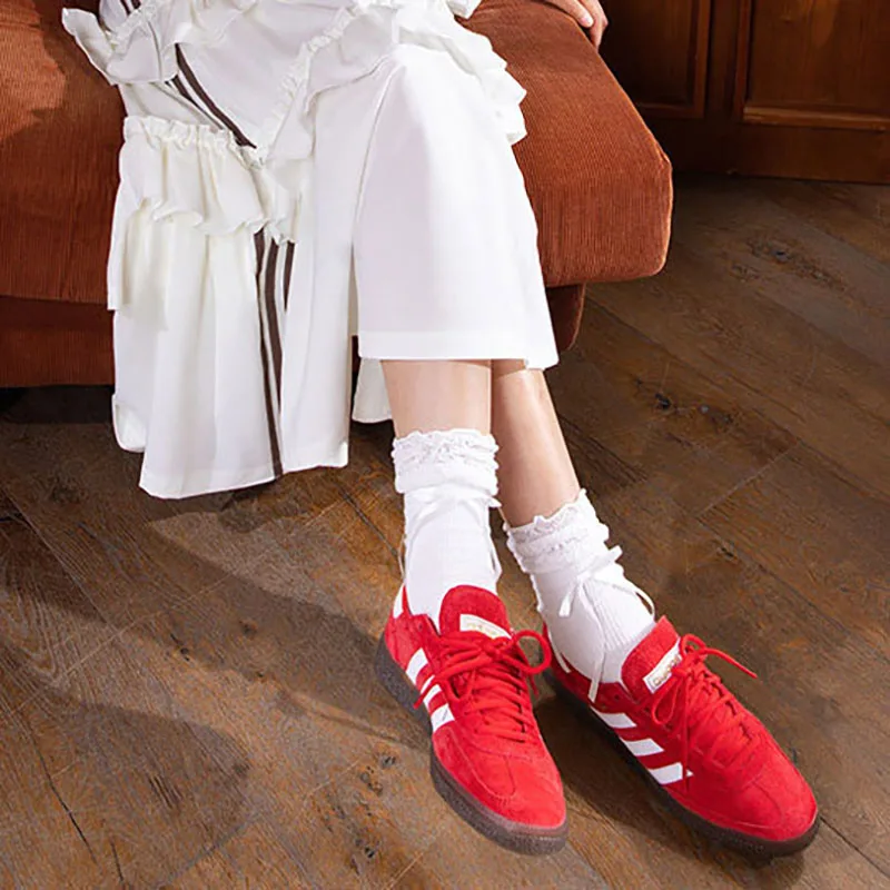 Фото Распродажа Adidas: кроссовки для гандбола Spezial, унисекс, красные, FV1227, оригинальные, бесплатная доставка FV1227 №5