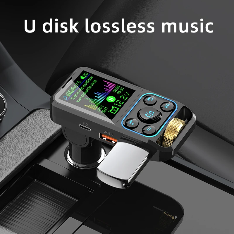 FM-трансмиттер беспроводной автомобильный с поддержкой Bluetooth и быстрой зарядки |