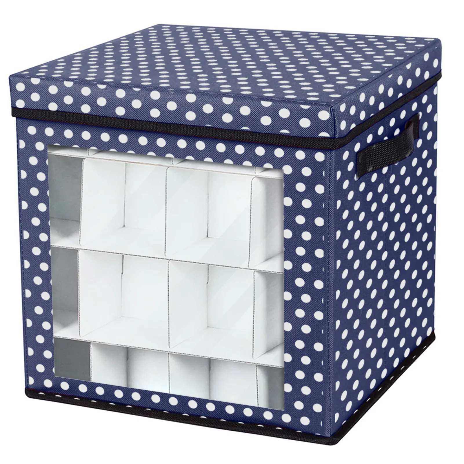 

Christmas Ornament Storage Box With Lid 13Inch Storage Container With Adjustable Dividers Ornament Organizer Holder Keeps 68 Hol