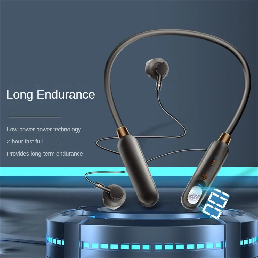 

V5.3 Earphones Magnetic Earbuds Stereo Waterproof Earplugs For Akz-r18 Mini Headset Neckband Headphone Wireless Comfortable 50h