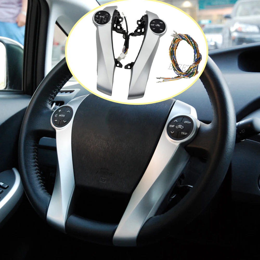 Многофункциональная кнопка управления громкостью телефона на руль для Toyota Prius C