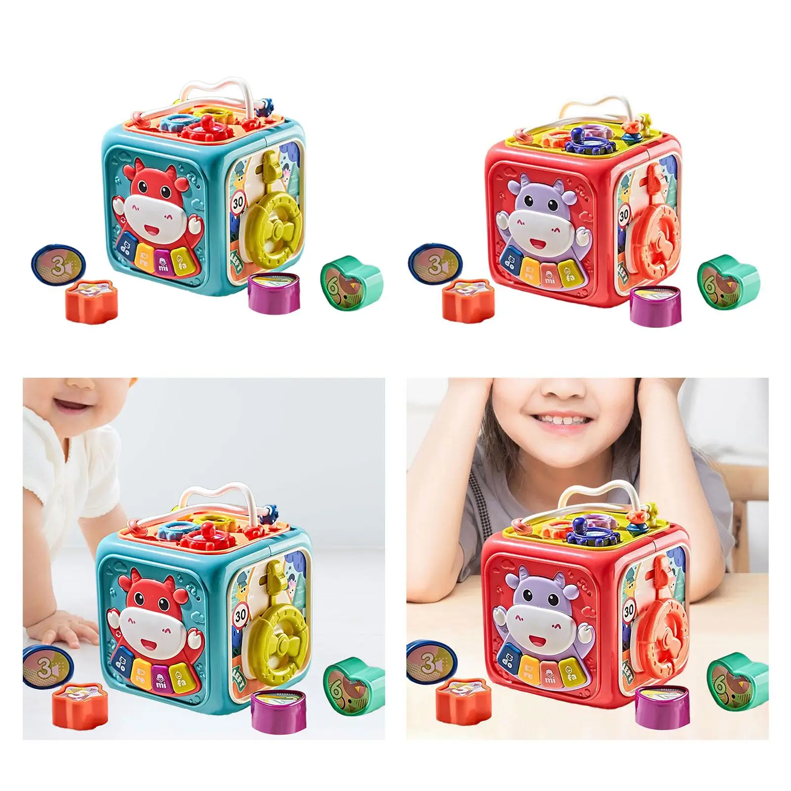 

Creativity Children Puzzle Cube Cognitive Things Baby Musical Educational Learning Parent-child Musical Toys Gift