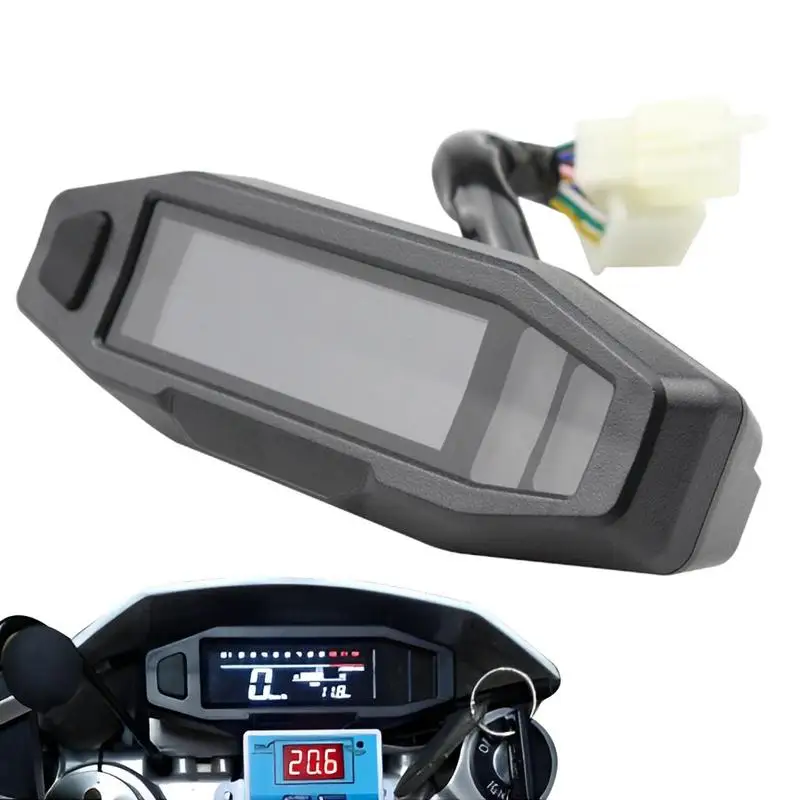 

Motorcycle LCD Gauge Cluster Mini Motorcycle Speedometer Anti-glare Design Refit Waterproof HD Tachometer For Motorcycle