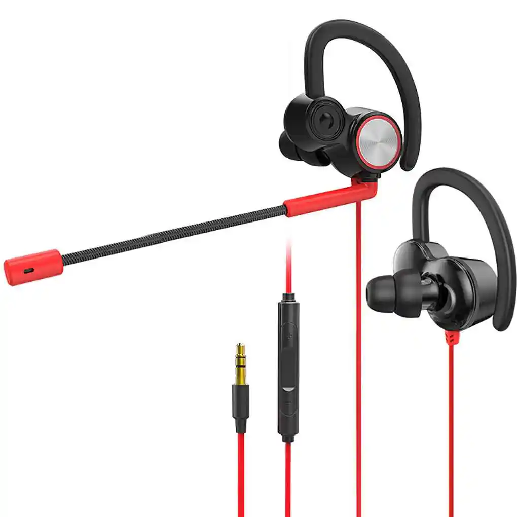 

V6 Professional Mobile Gaming Headset Headphone with Dual Microphone Double Driver Noise Cancelling Earphone