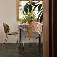 minimalist dining chairs geometric waterproof fishing outdoor salon shell egg chair butacasillas de comedor kitchen furniture