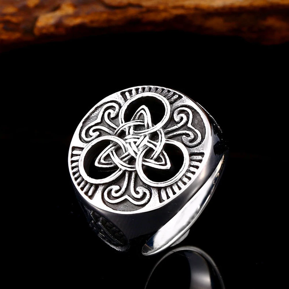 Мужское Винтажное кольцо-узел из нержавеющей стали | Украшения и аксессуары