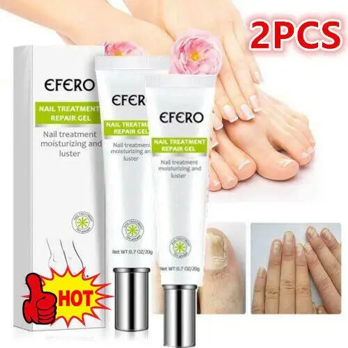 

2PCS Fungal Nail Serum Repair Essence Foot Nail Fungus Removal Gel Anti Infection Paronychia Onychomycosis Nail Treatment