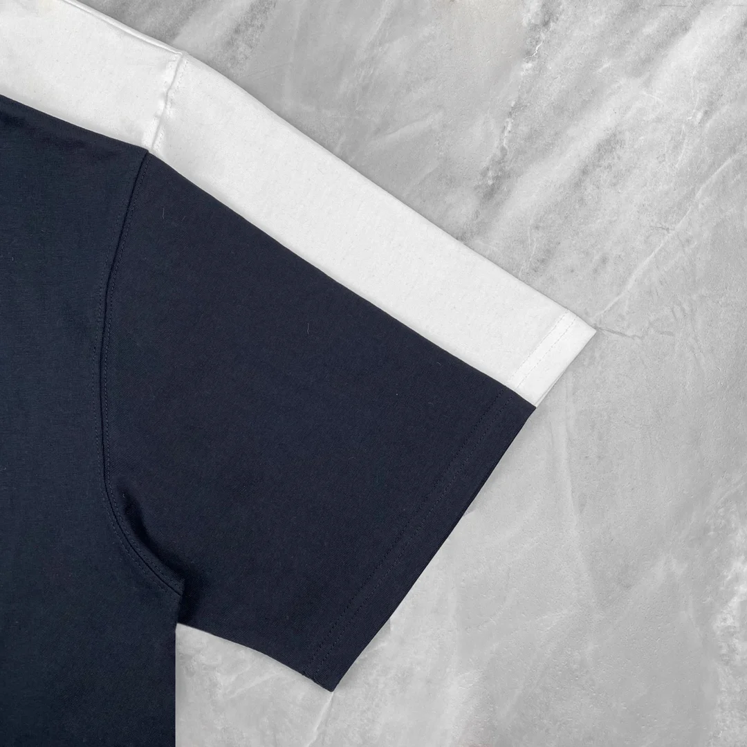 Модный бренд Половина водолазка пуловер футболка Для мужчин женщин с вышивкой