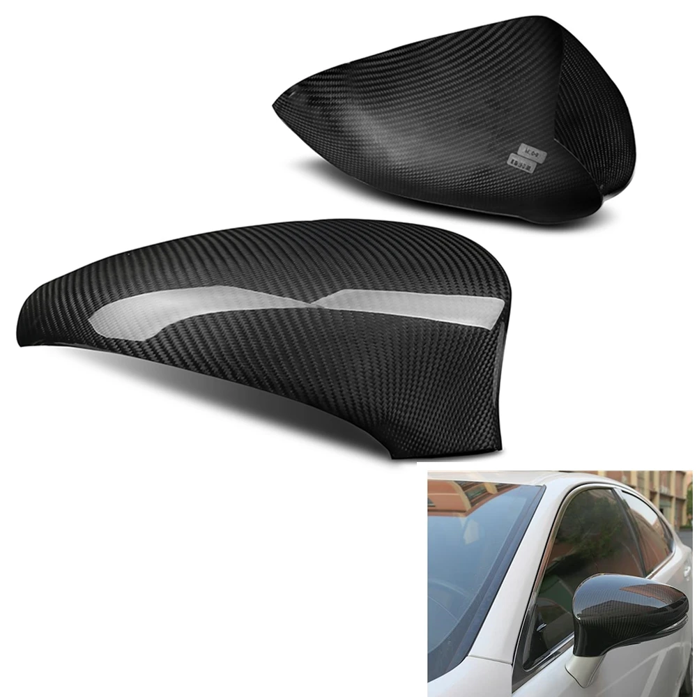 

Carbon Fiber Car Add On Exterior Rear View Mirror Cover Caps Reverse Rearview Shell Case For Lexus IS200t IS250 IS350 2014-2018