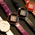 Женские кварцевые наручные часы bayan kol saat в стиле ретро с кожаным ремешком
