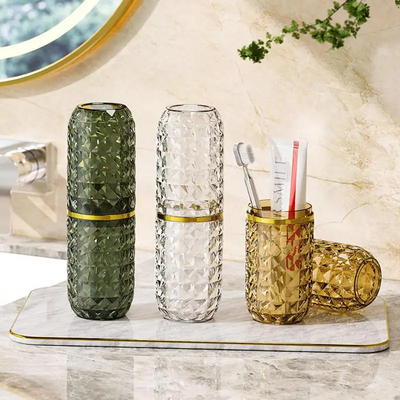 

Держатель для зубной щетки и пасты, в комплекте 2 чашки